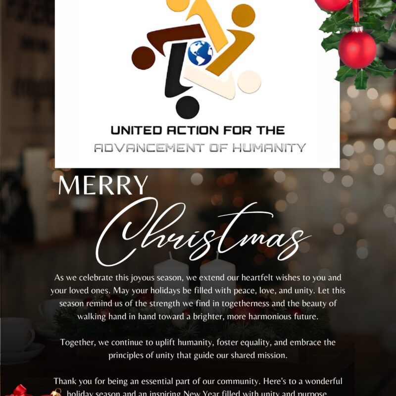 Christmas message from United Action for Humanity.